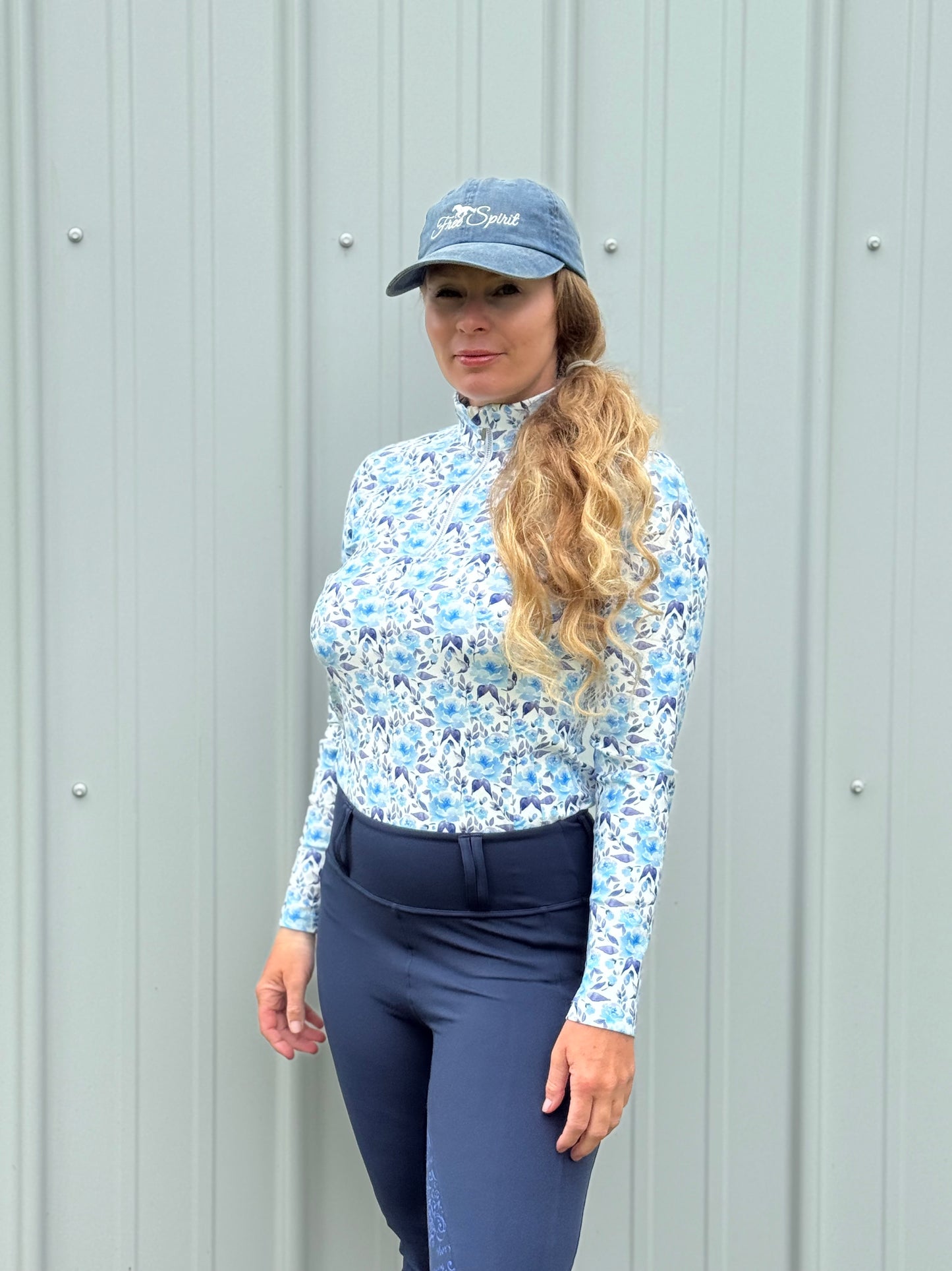Blue Roses-Hybrid Top