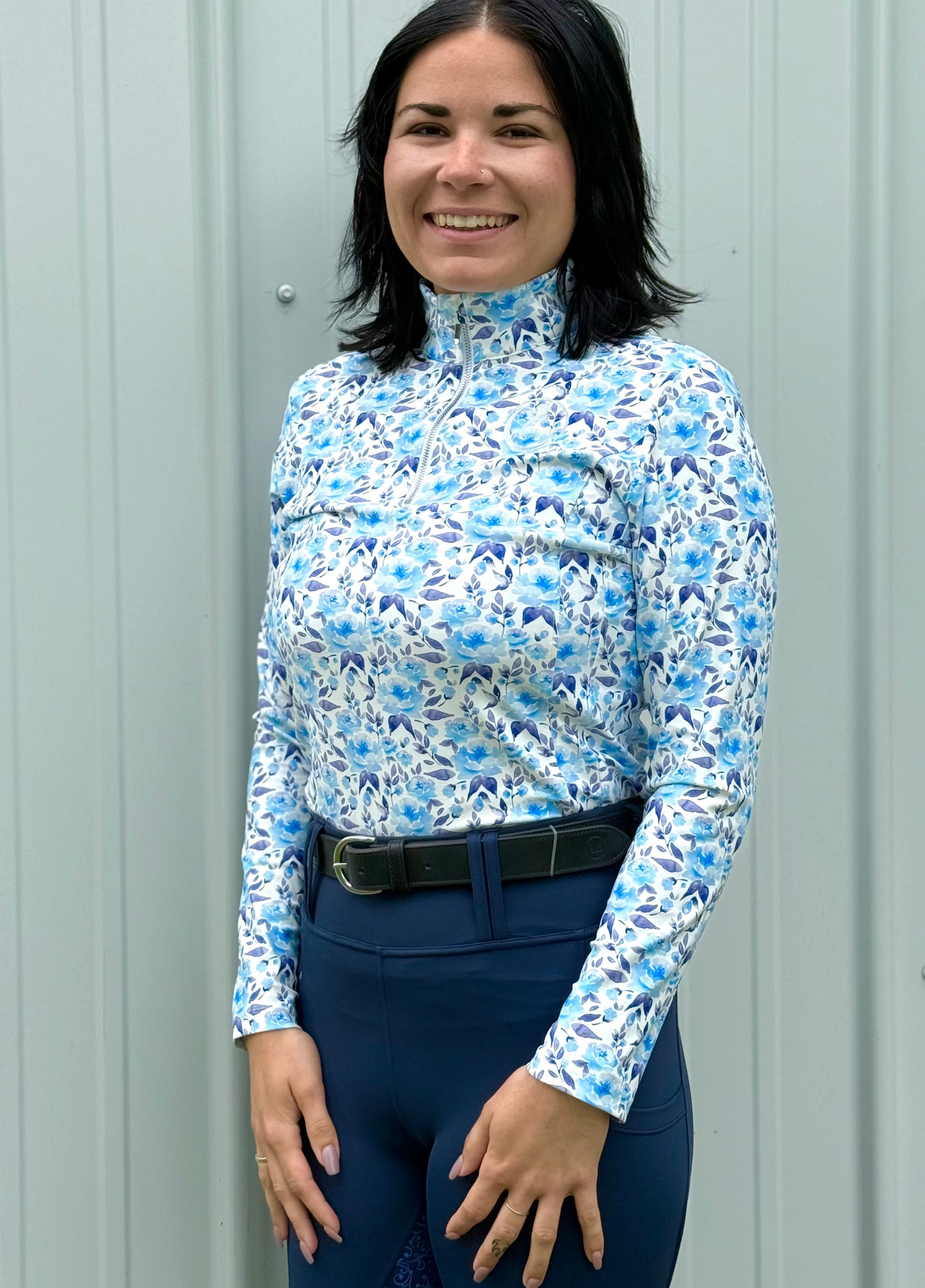 Blue Roses-Hybrid Top