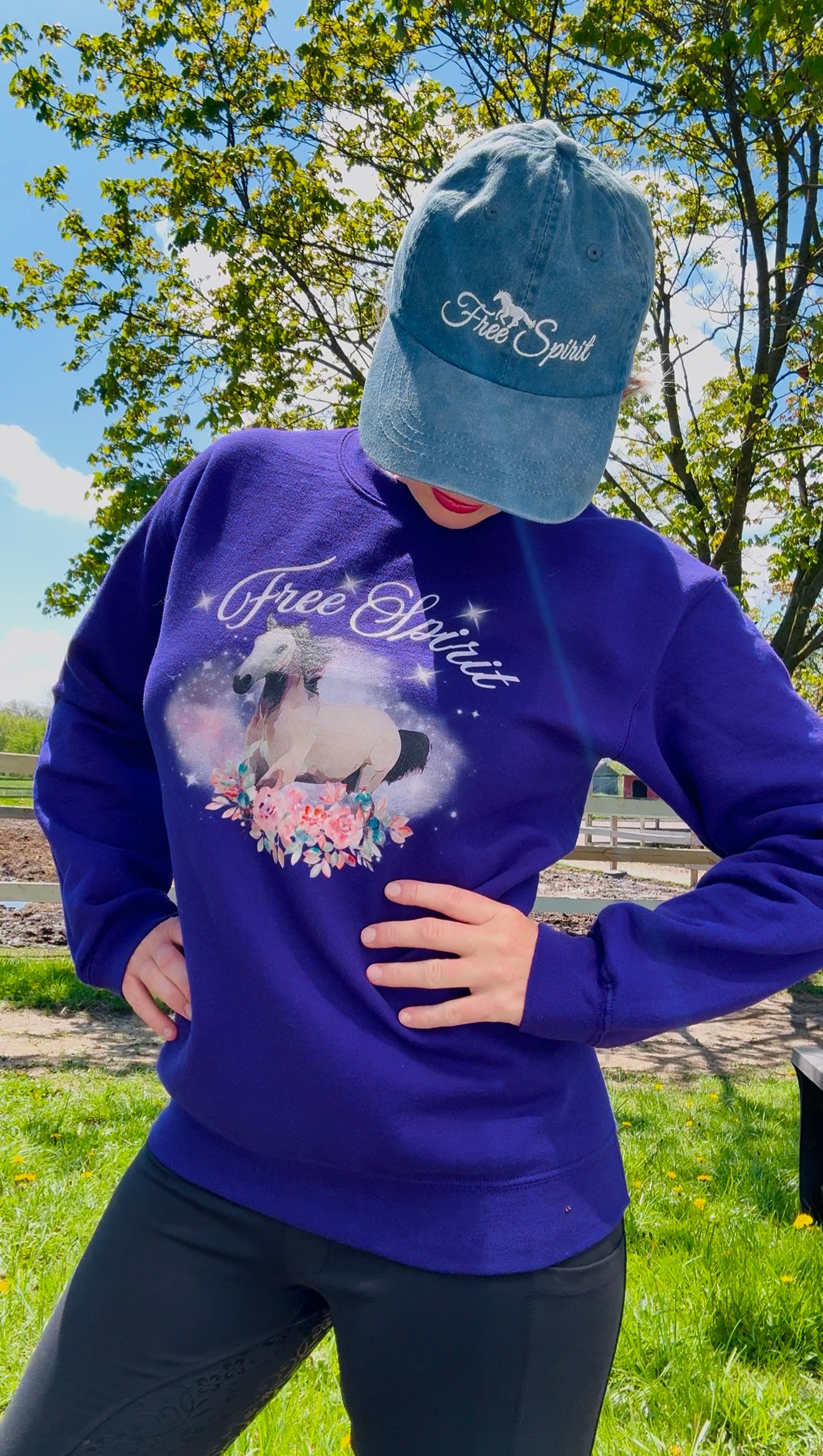 Free Spirit-Crewneck Sweatshirt