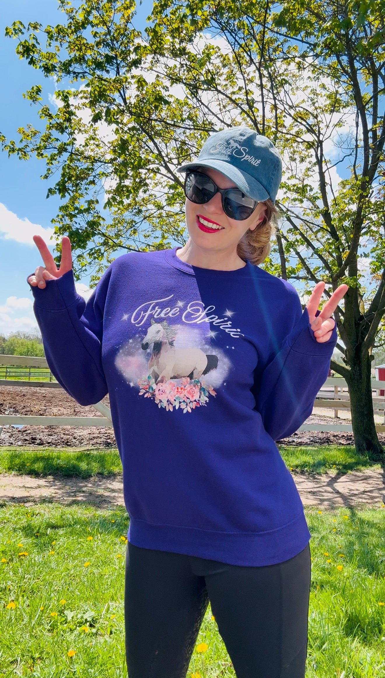 Free Spirit-Crewneck Sweatshirt