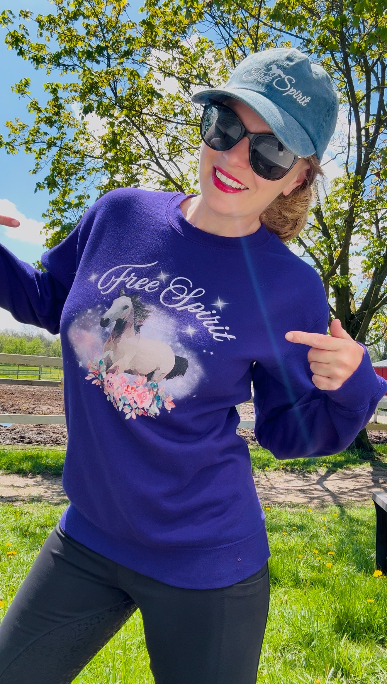 Free Spirit-Crewneck Sweatshirt