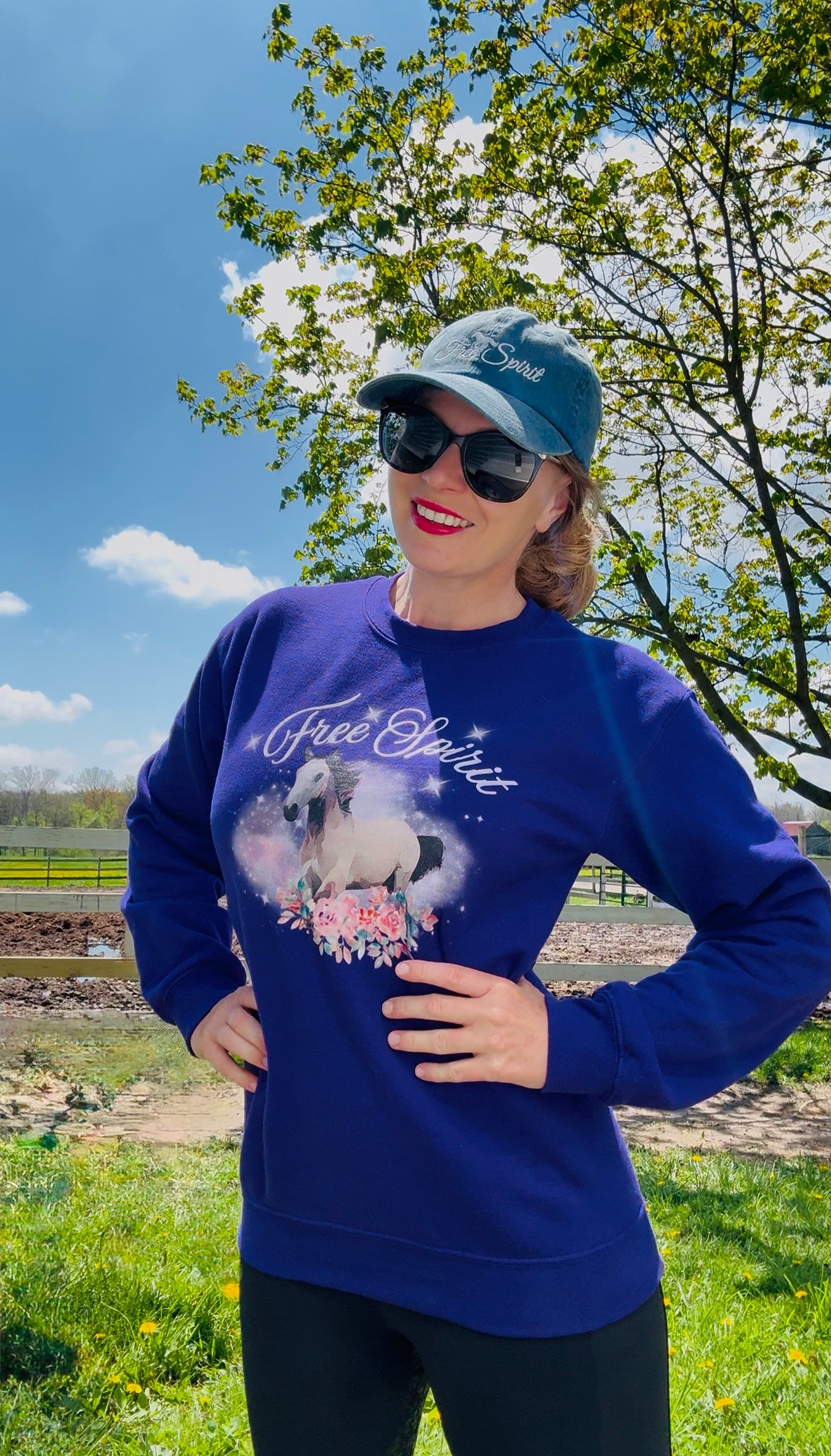 Free Spirit-Crewneck Sweatshirt