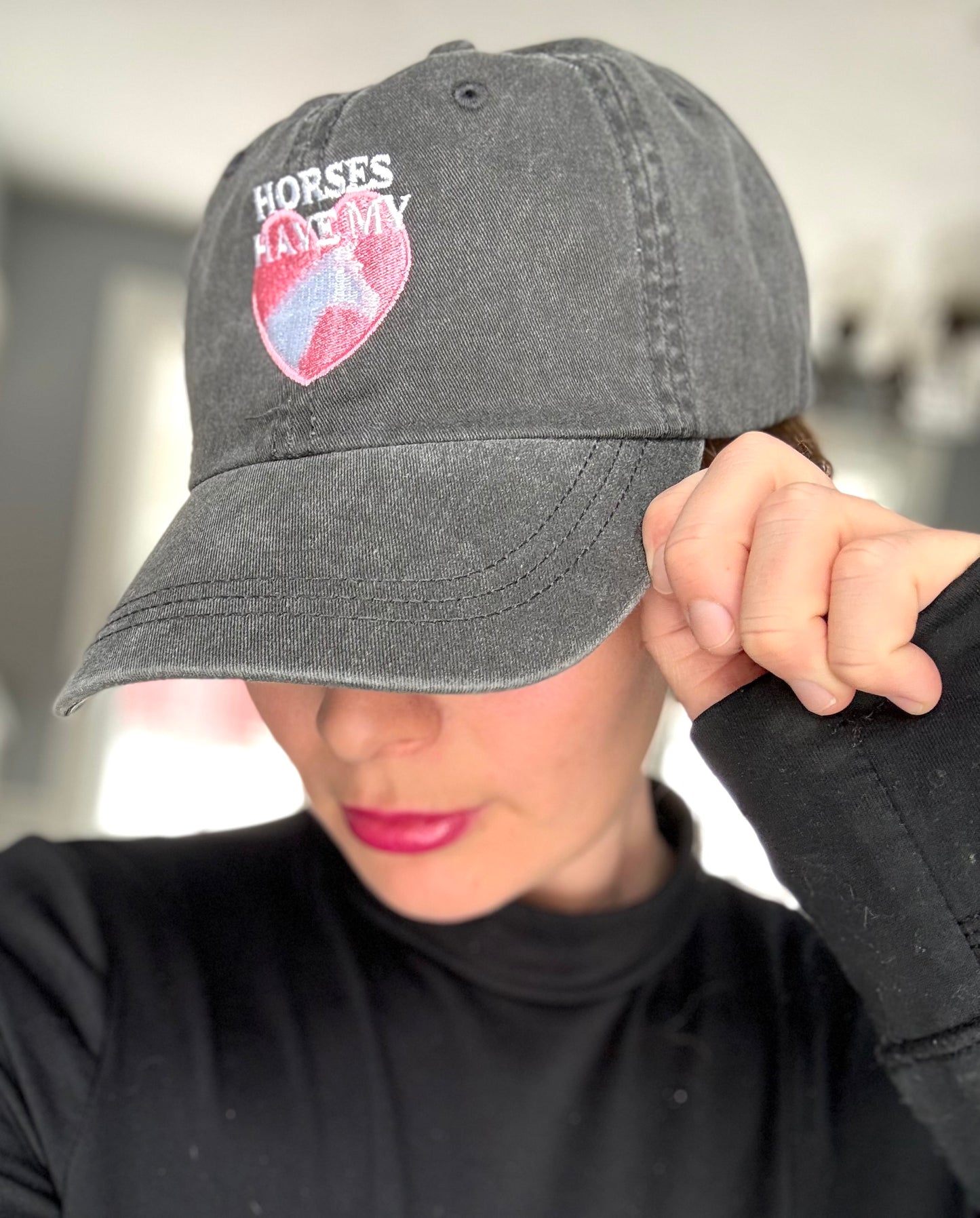 Horses Have My Heart-Denim Hat