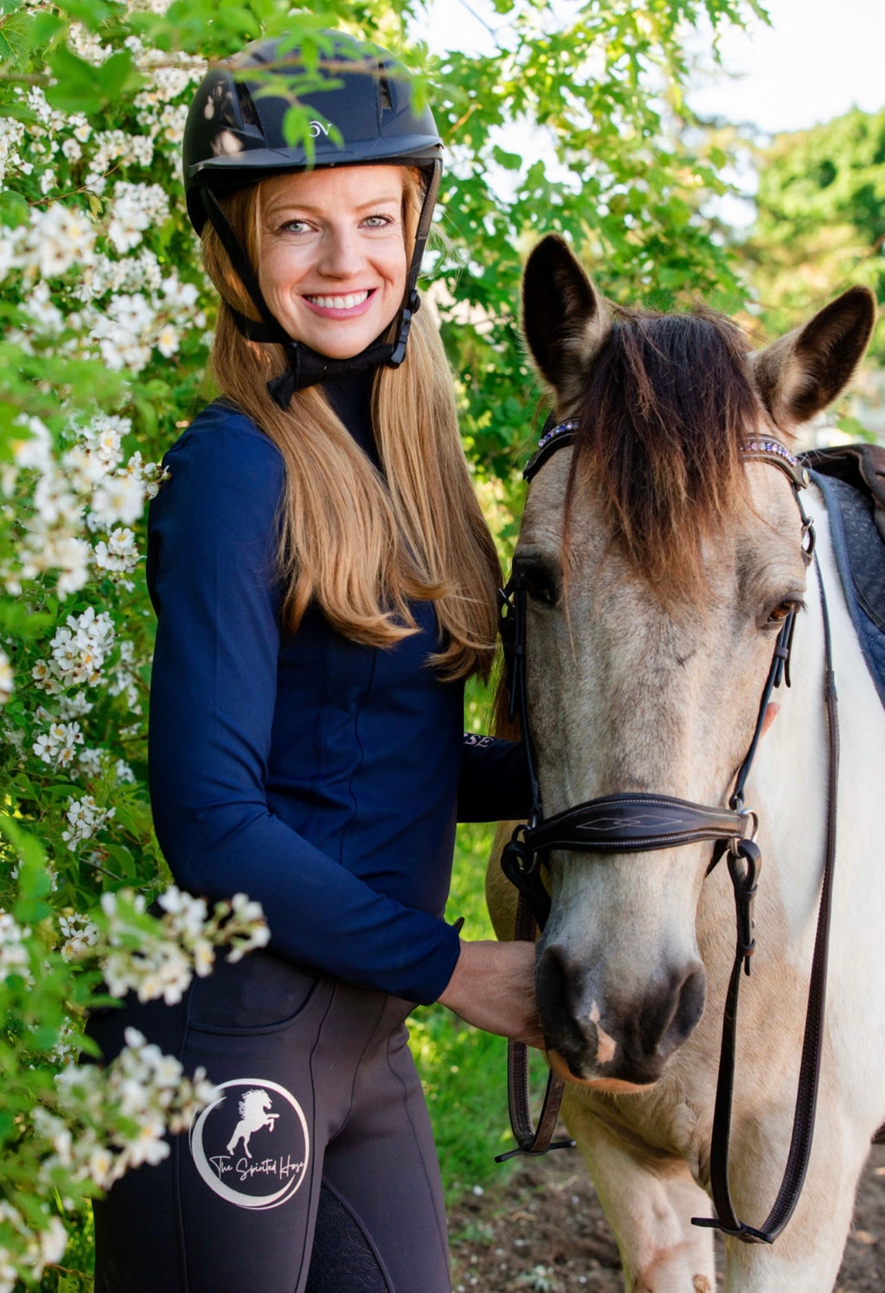 Navy Girl-Riding Top