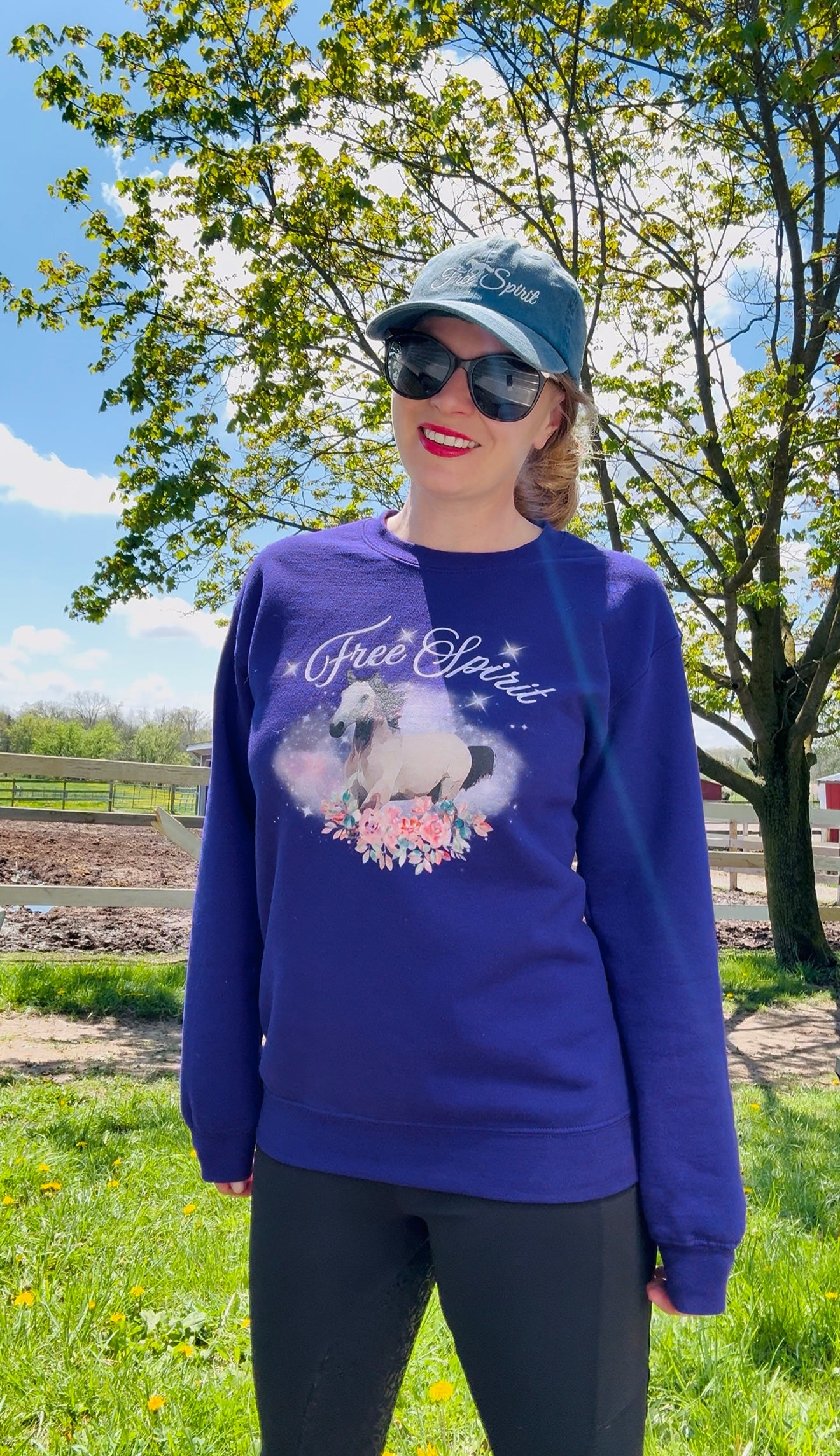 Free Spirit-Crewneck Sweatshirt