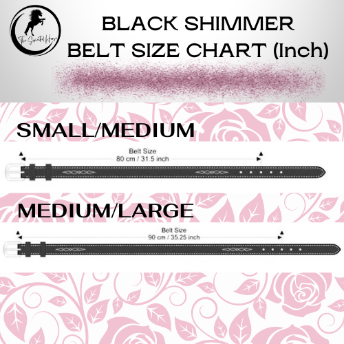 Black Shimmer-Leather Belt