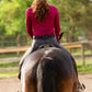 Burgundy Daisy Lace-Luxury Riding Top