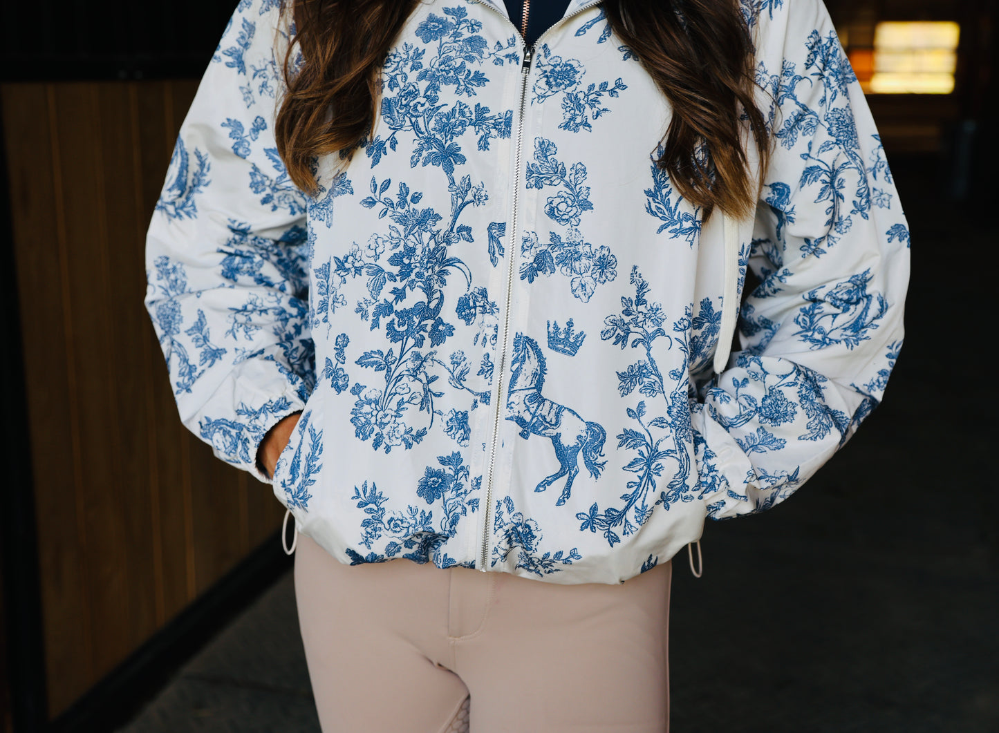 Blue Vintage Windbreaker