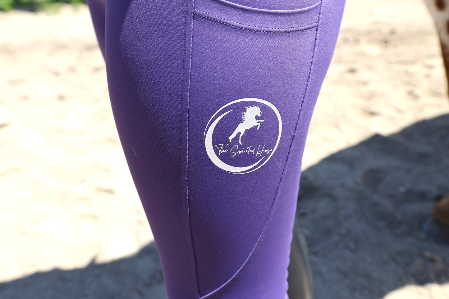 Violet Luxe-Riding Tights