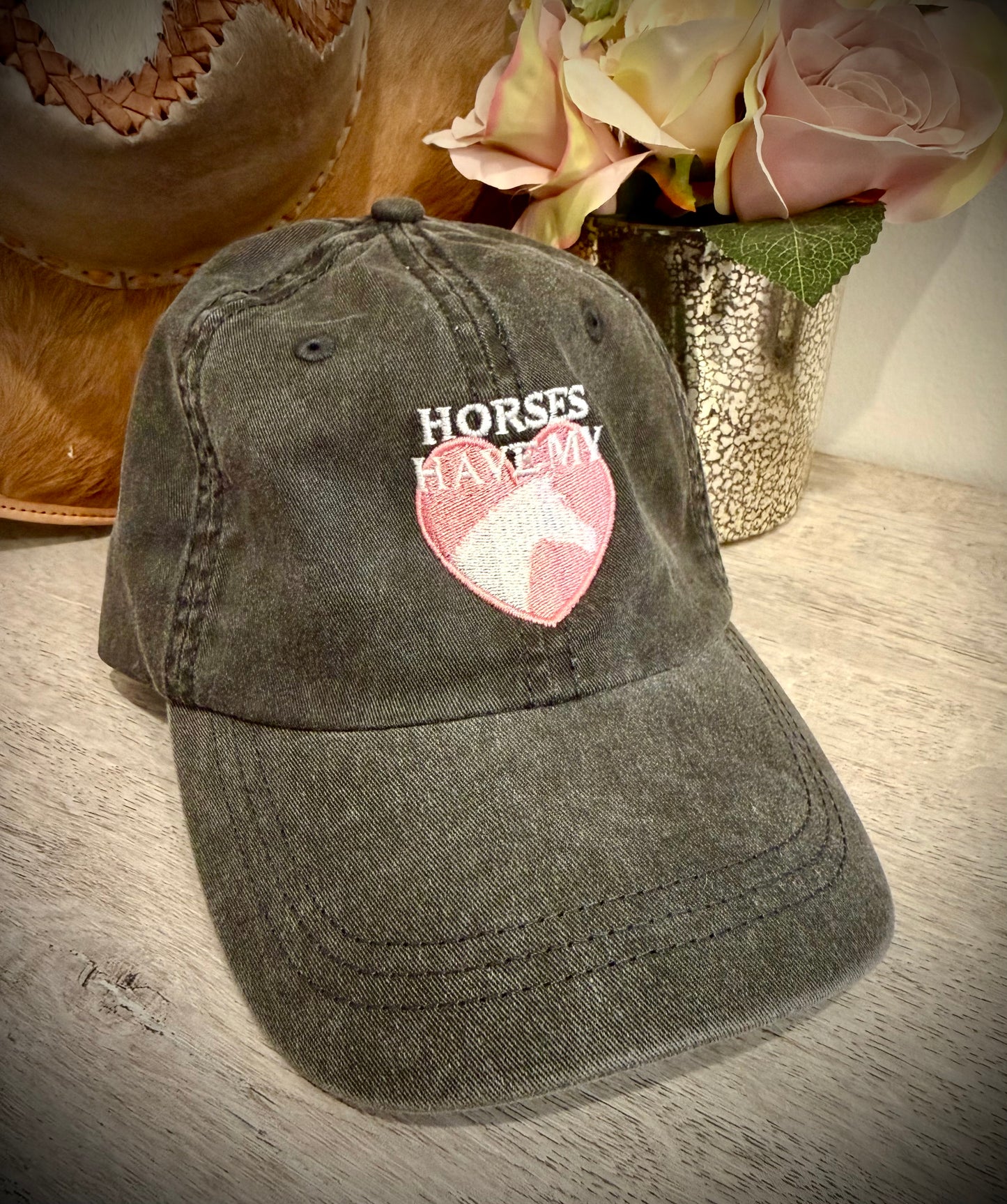 Horses Have My Heart-Denim Hat