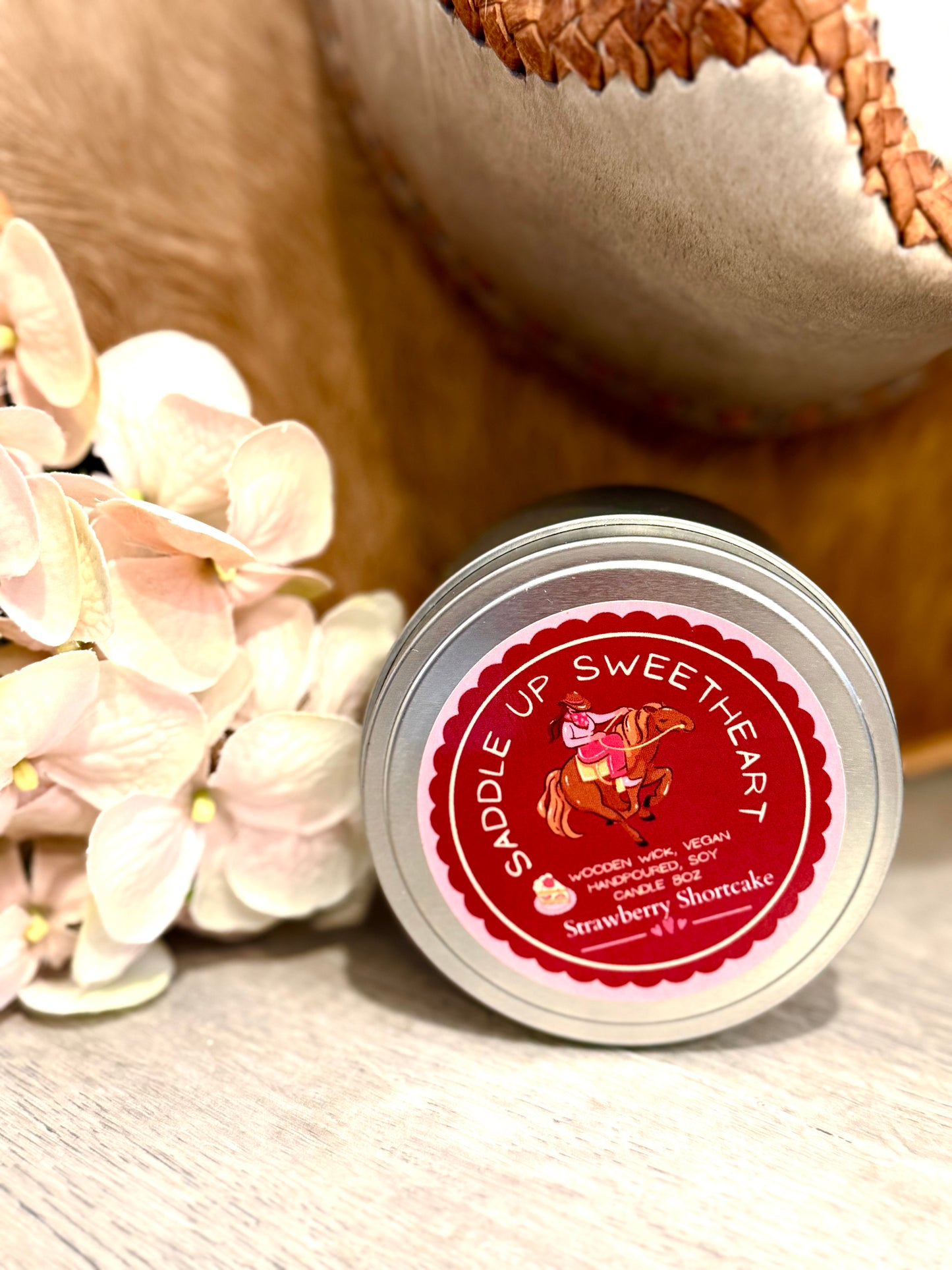Saddle Up Sweetheart Candle