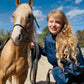 Ruffled Ride-Navy Blouse
