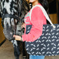 Navy Horse-Tote Bag