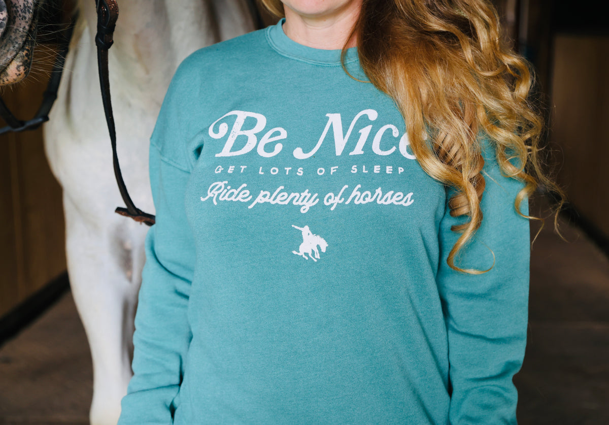 Be Nice Horse-Sweatshirt