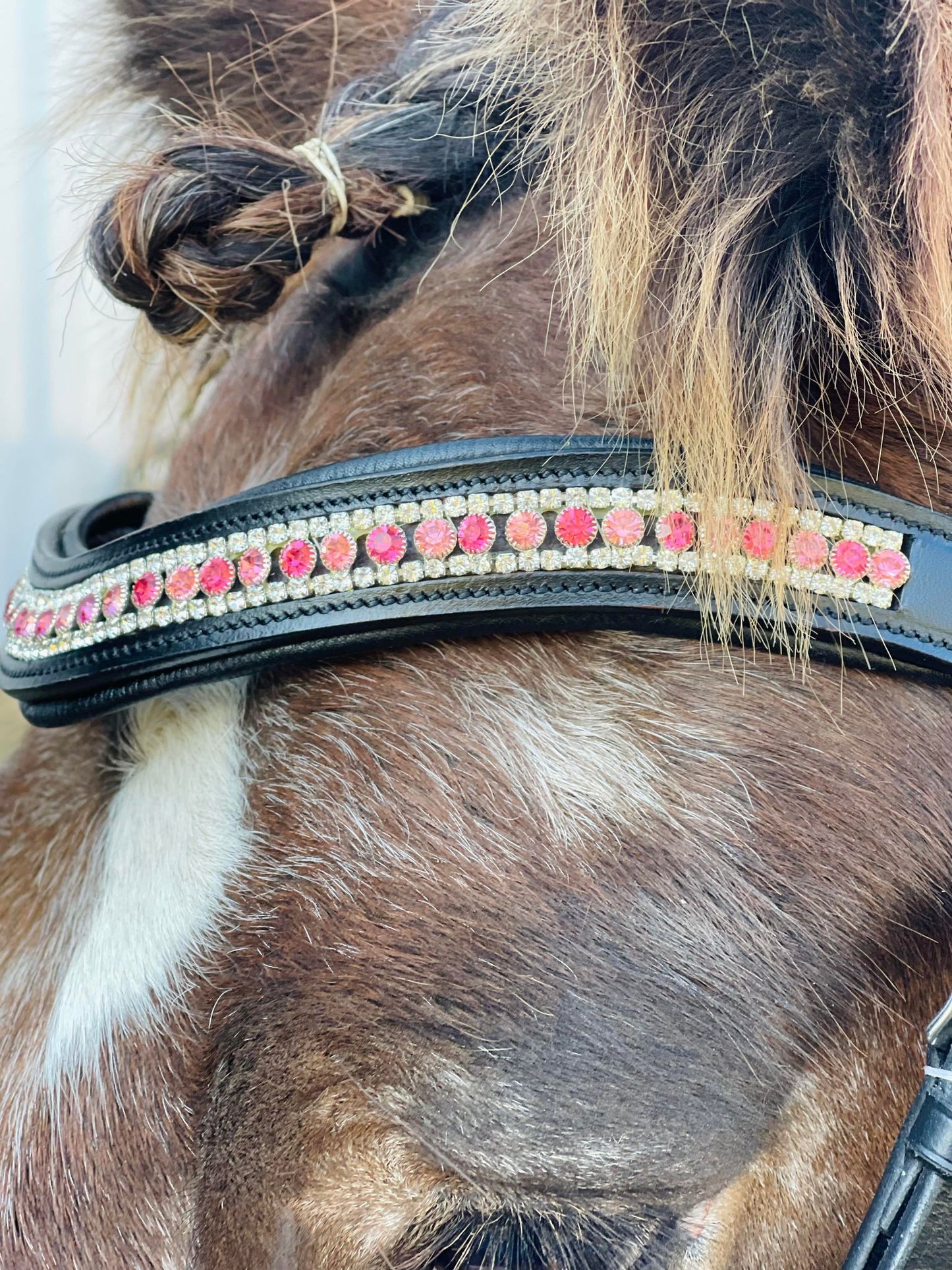 Pink Shimmer Snap-Out Browband