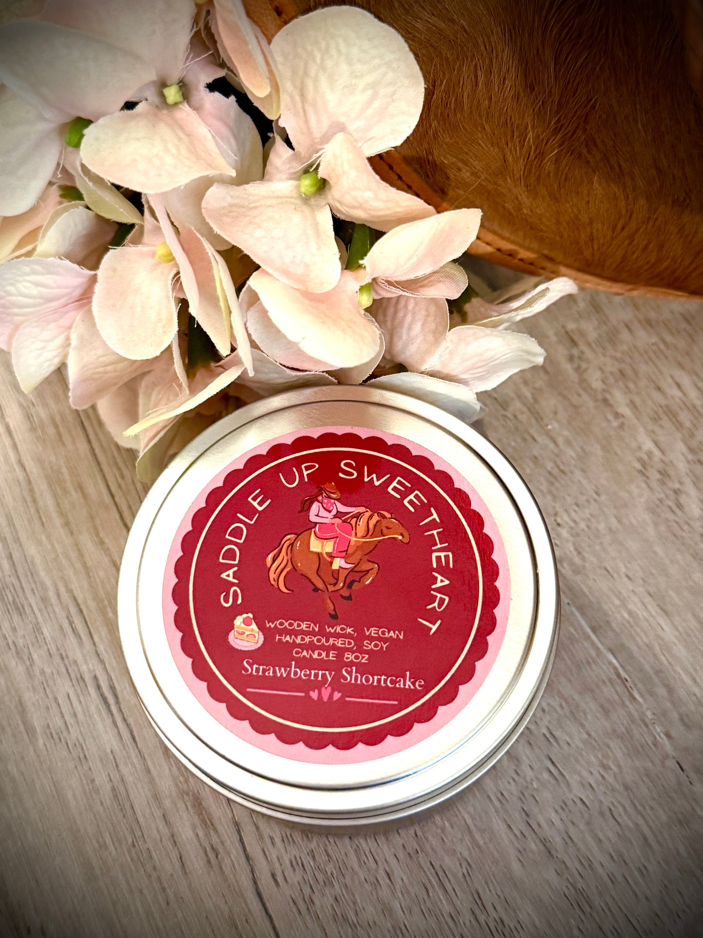 Saddle Up Sweetheart Candle
