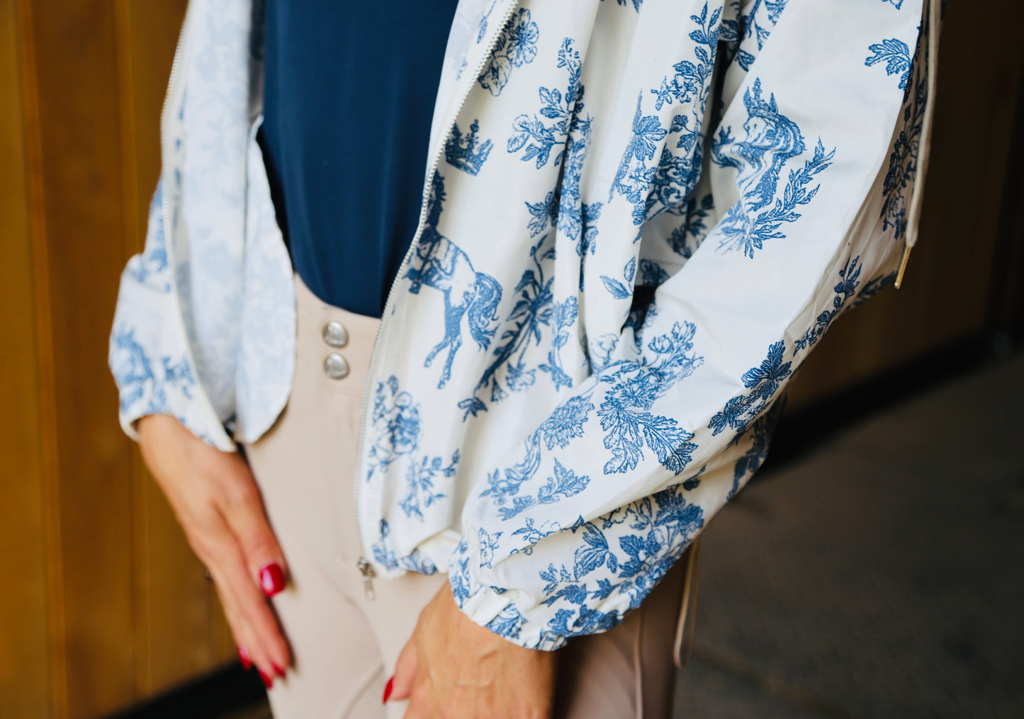 Blue Vintage Windbreaker
