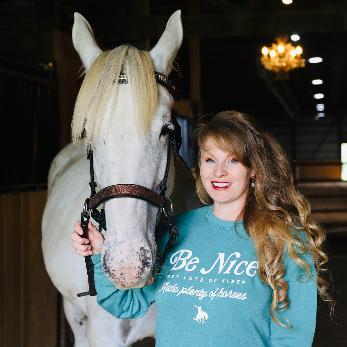 Be Nice Horse-Sweatshirt