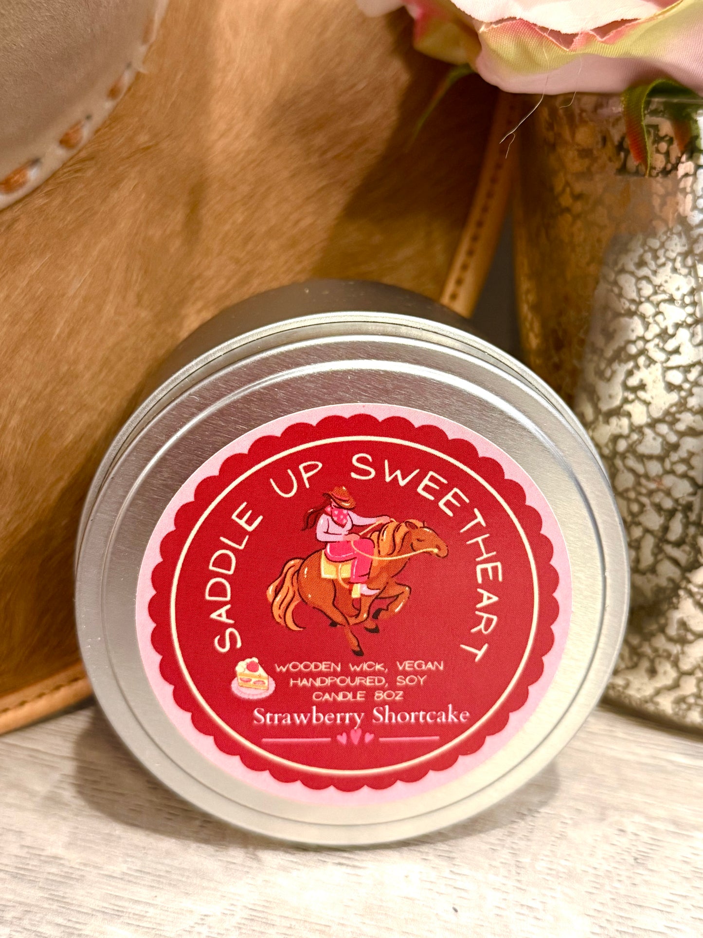 Saddle Up Sweetheart Candle