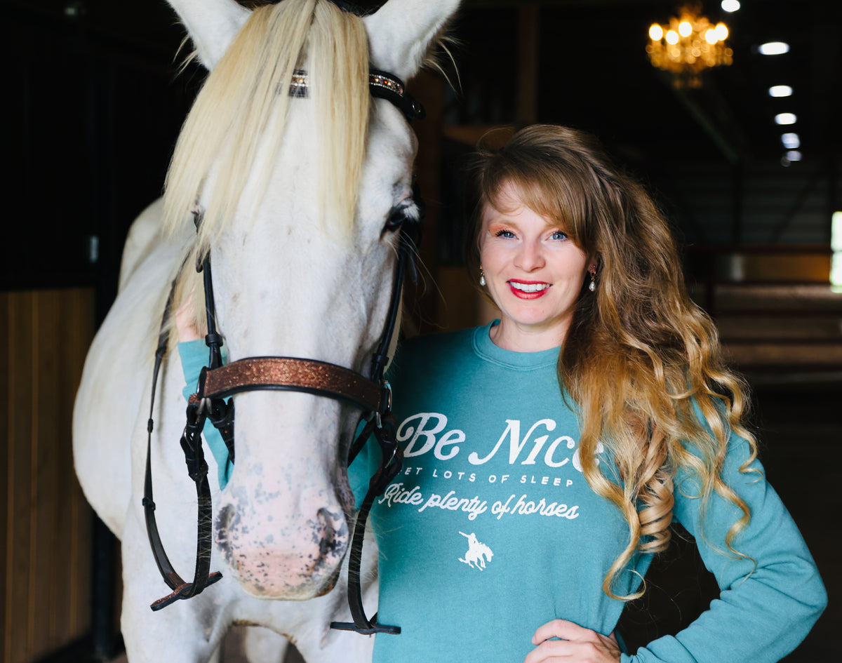 Be Nice Horse-Sweatshirt