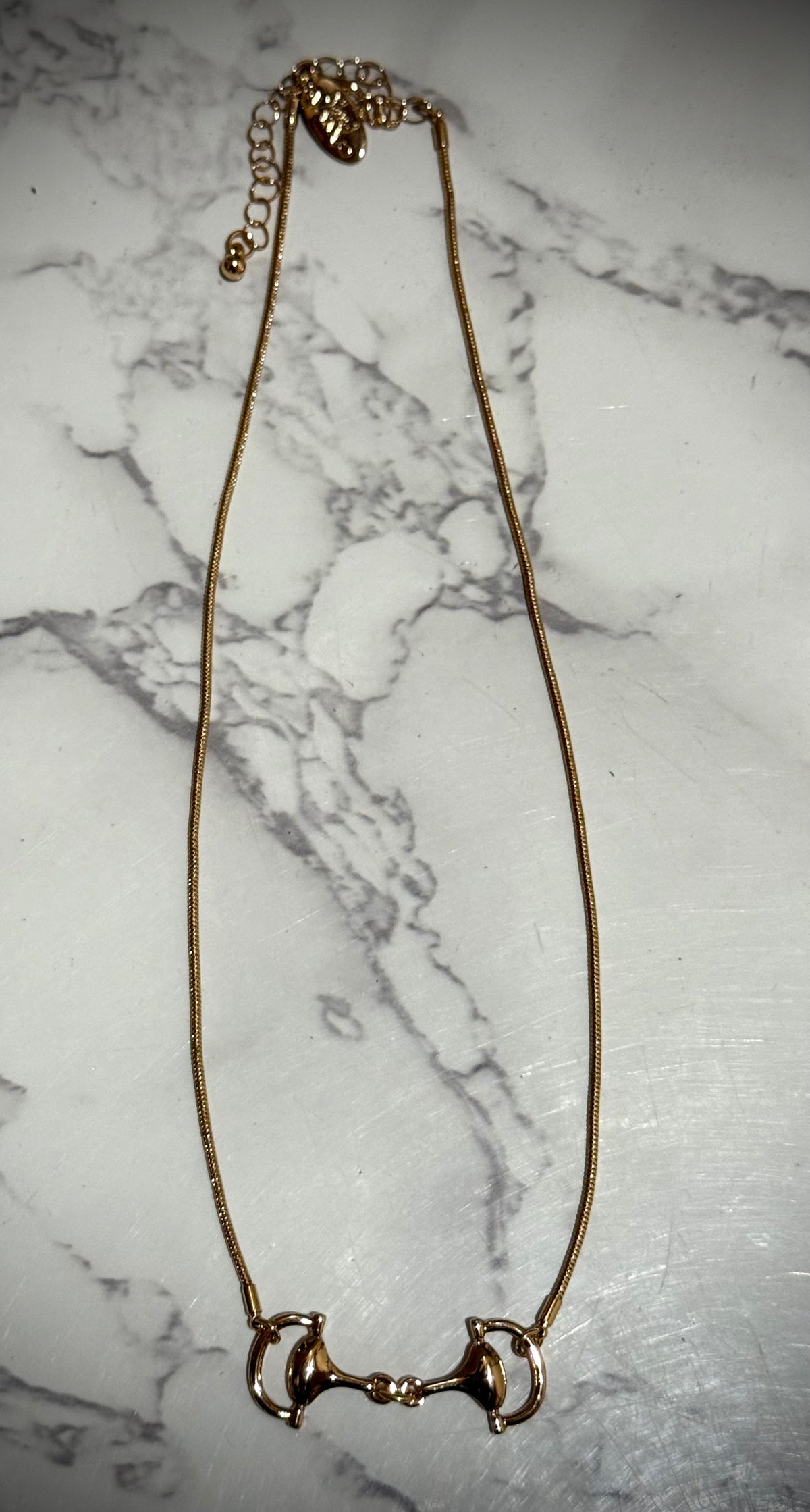 Snaffle of Gold Necklace