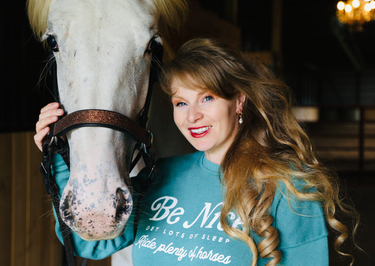 Be Nice Horse-Sweatshirt
