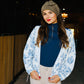 Blue Vintage Windbreaker