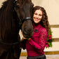 Burgundy Daisy Lace-Luxury Riding Top