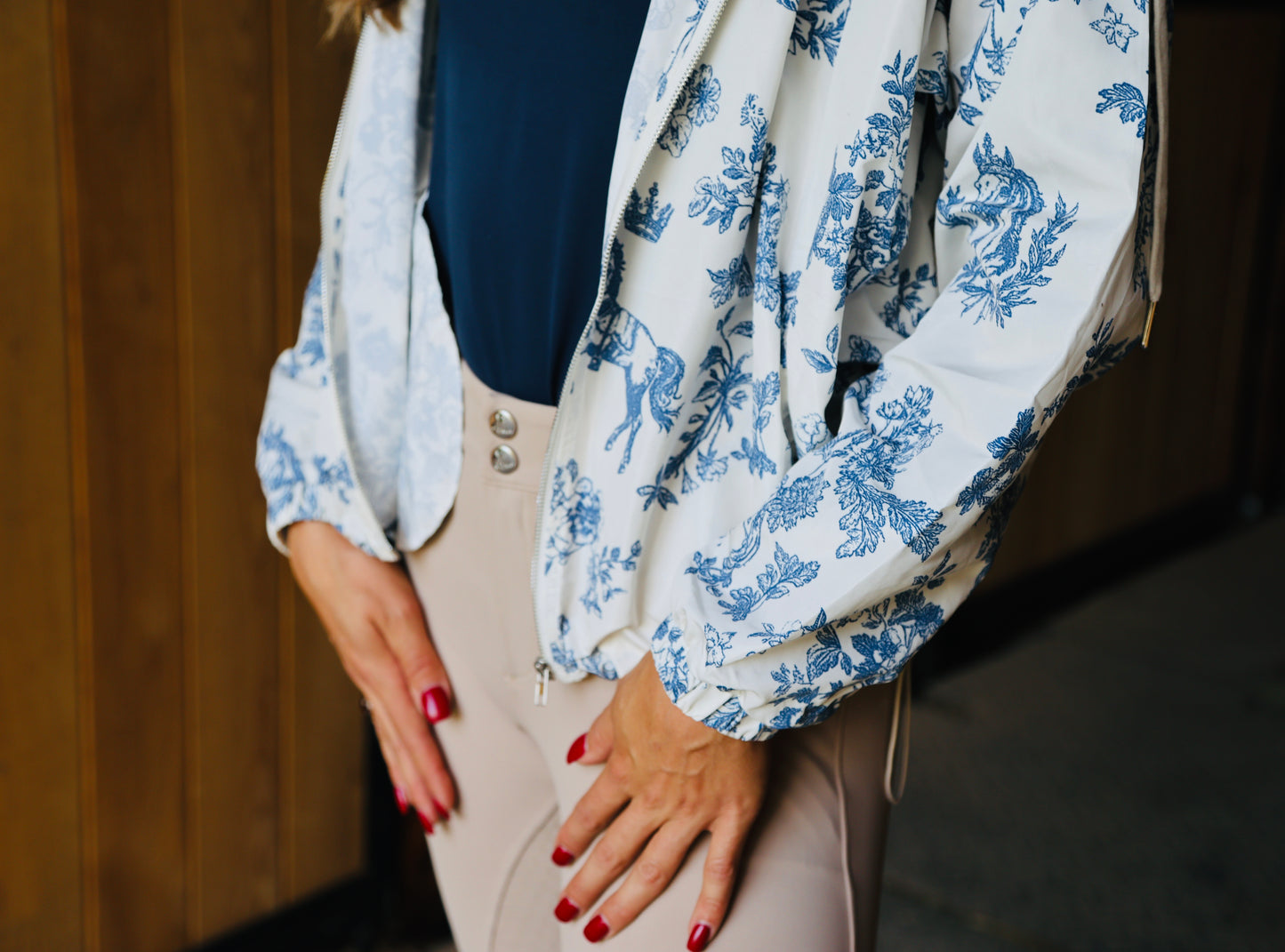 Blue Vintage Windbreaker