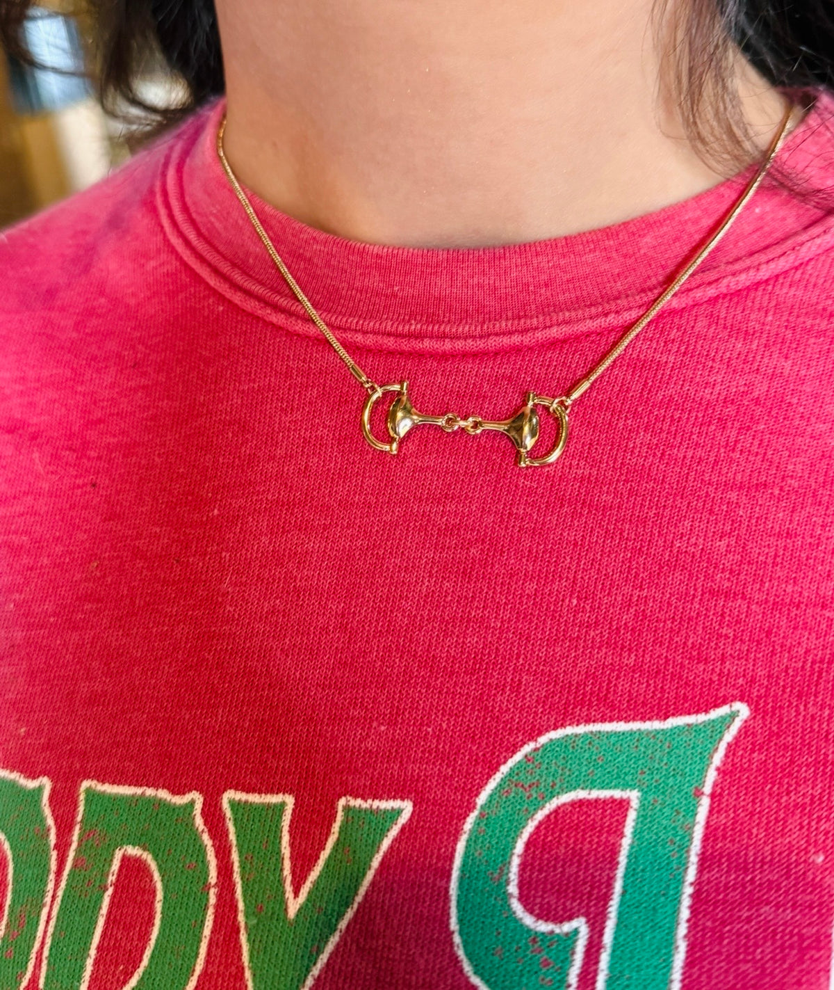 Snaffle of Gold Necklace