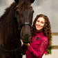 Burgundy Daisy Lace-Luxury Riding Top