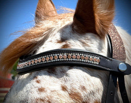 Peach Shimmer Snap-Out Browband
