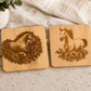 Mare & Foal Coasters-Bamboo Pair