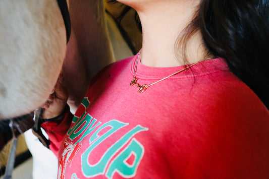 Snaffle of Gold Necklace