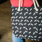 Navy Horse-Tote Bag