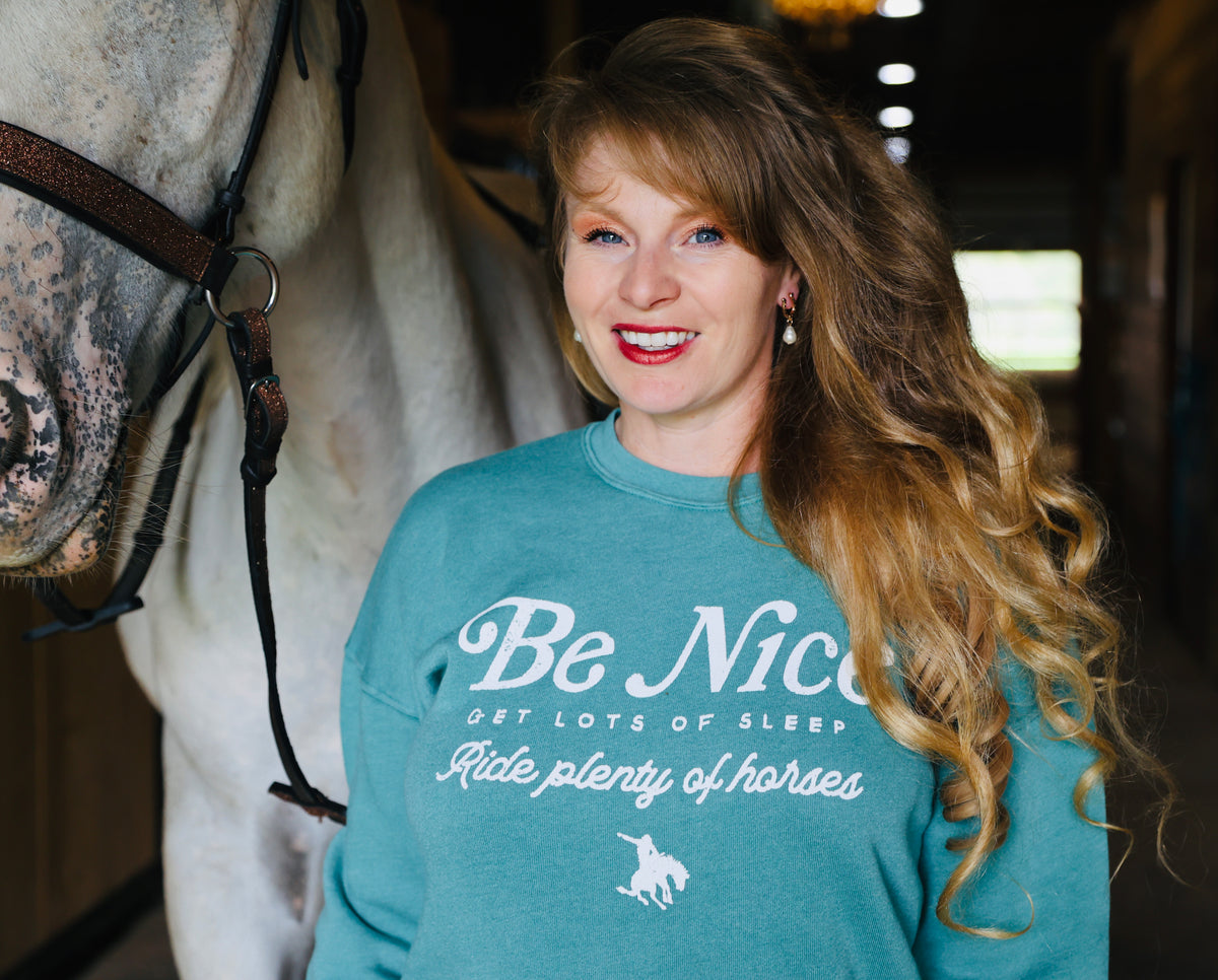 Be Nice Horse-Sweatshirt