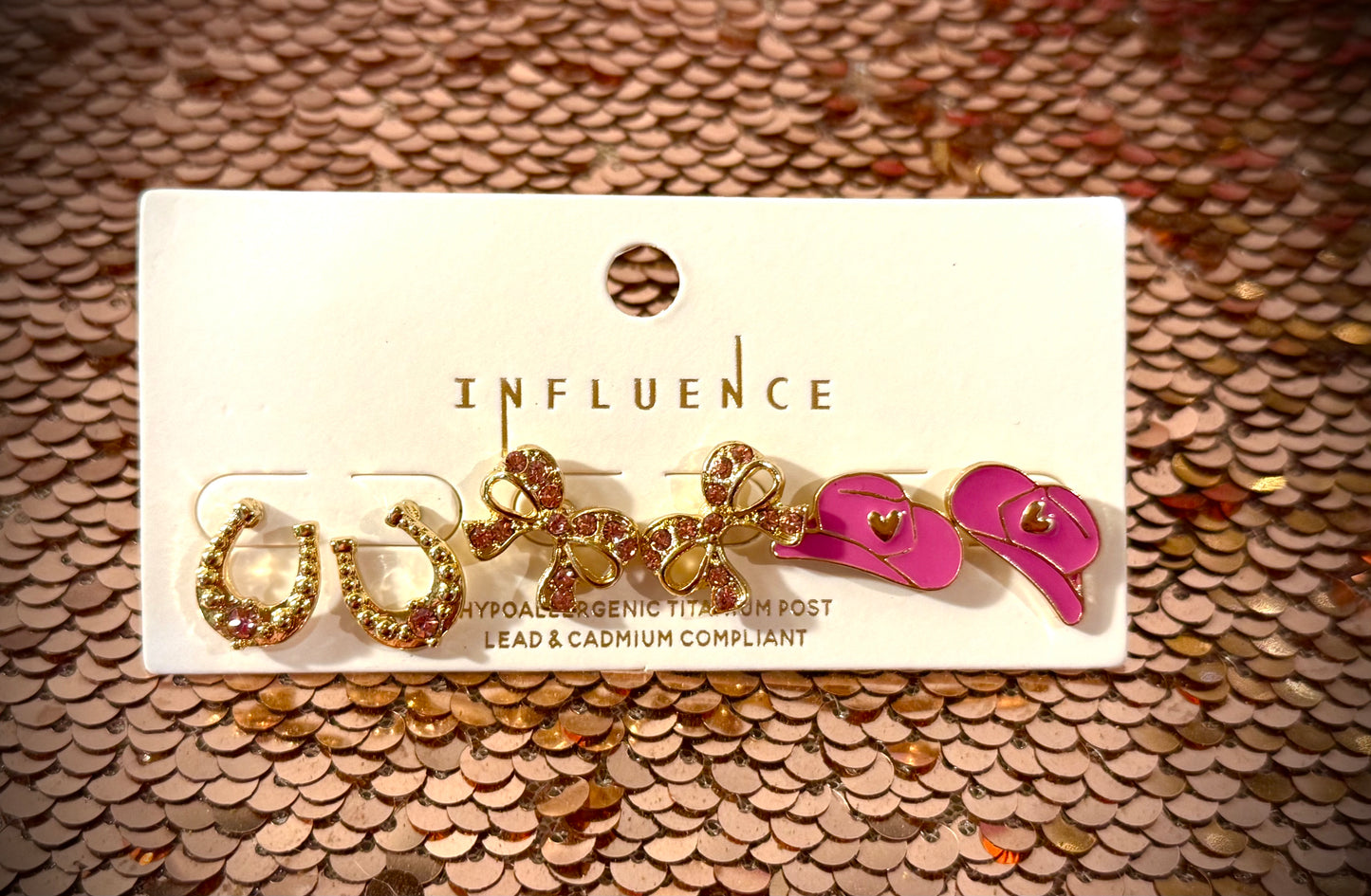 Cowgirl Charm Earring Set