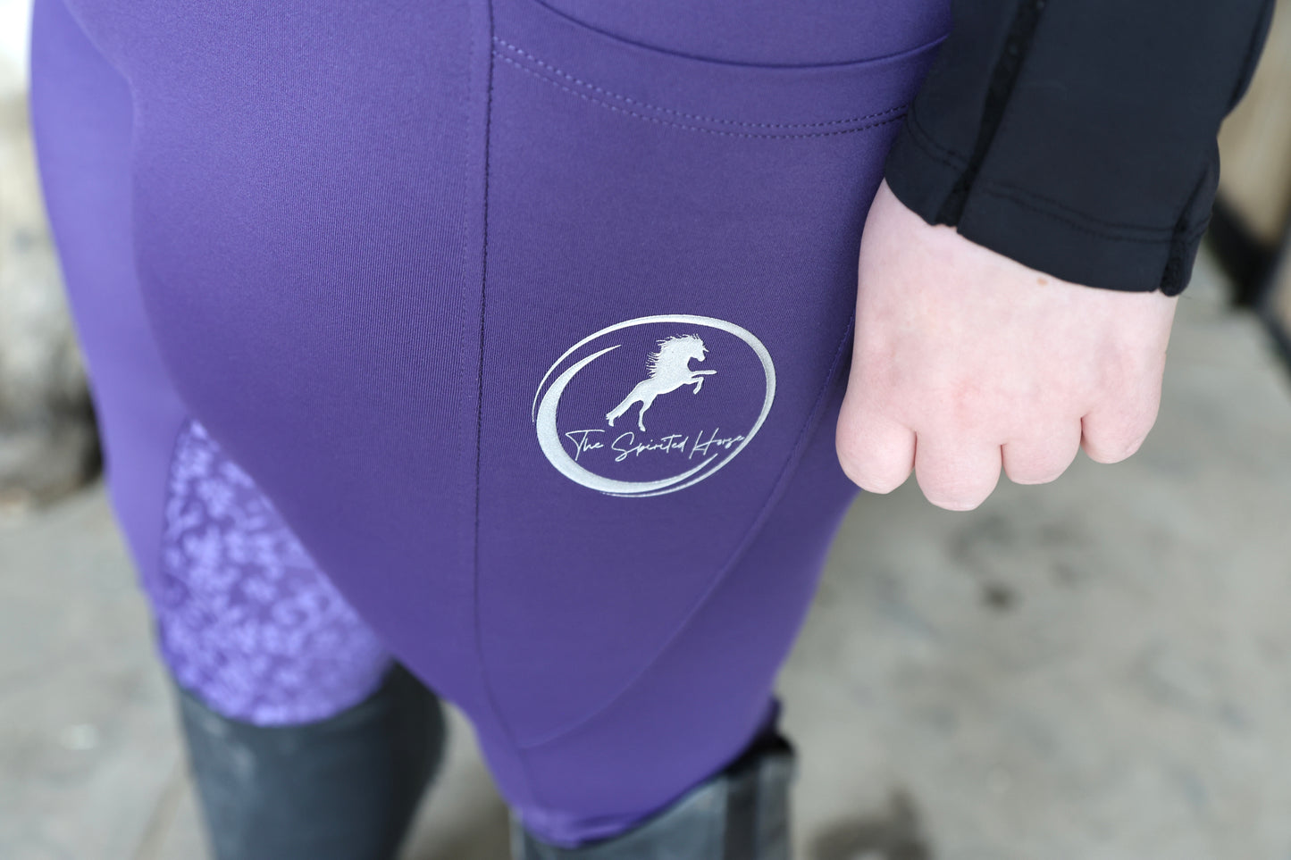 Violet Luxe-Riding Tights
