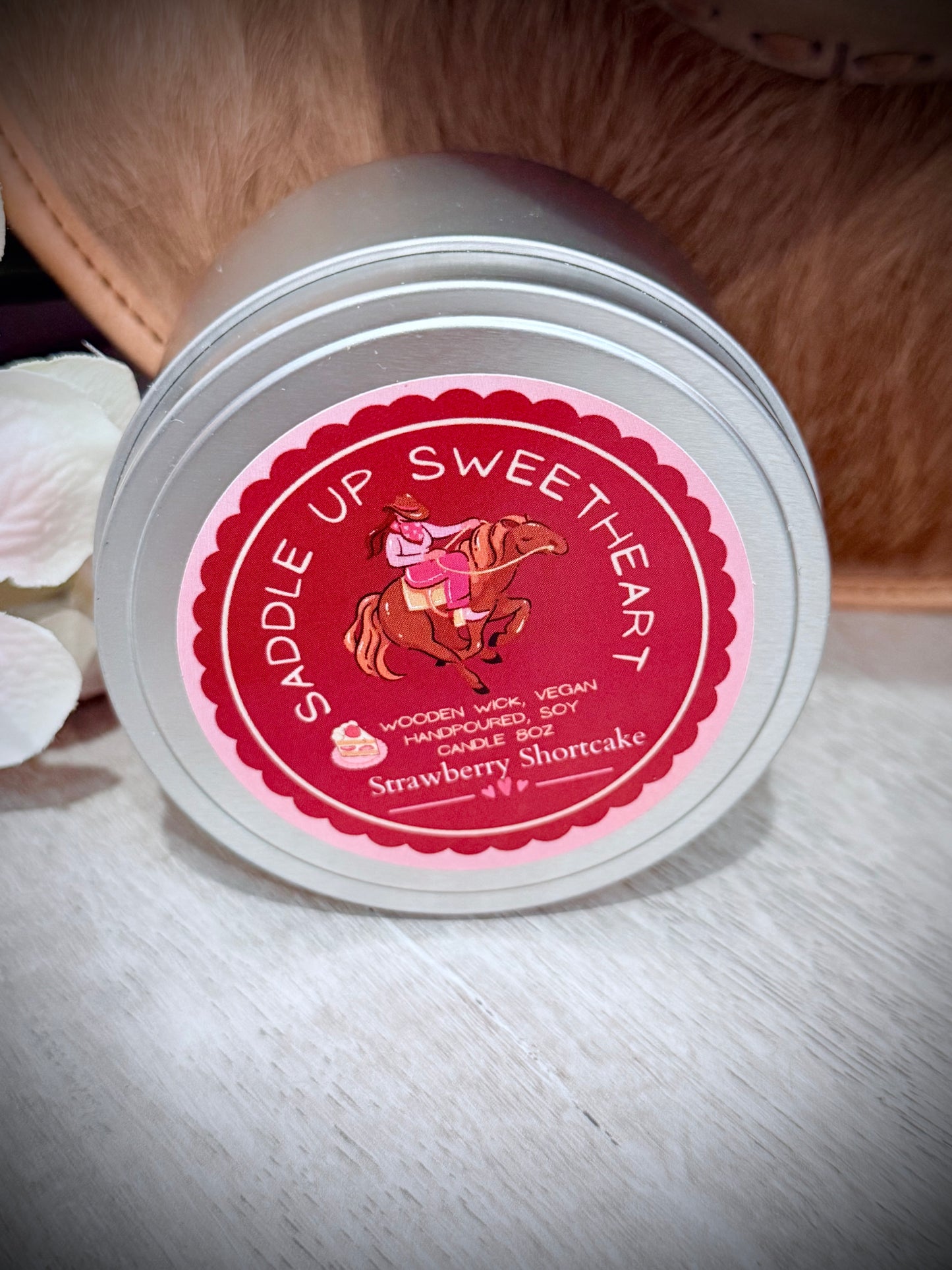 Saddle Up Sweetheart Candle
