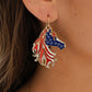 Patriotic Horse Earrings