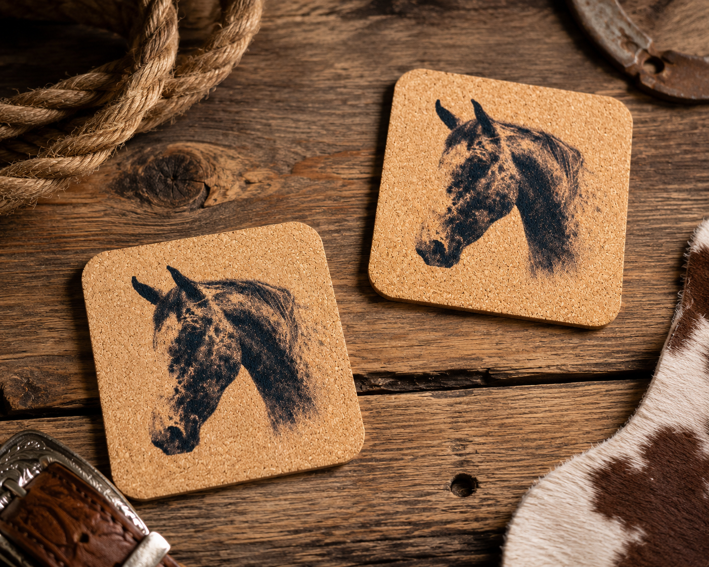 Happy Appy-Cork Coasters