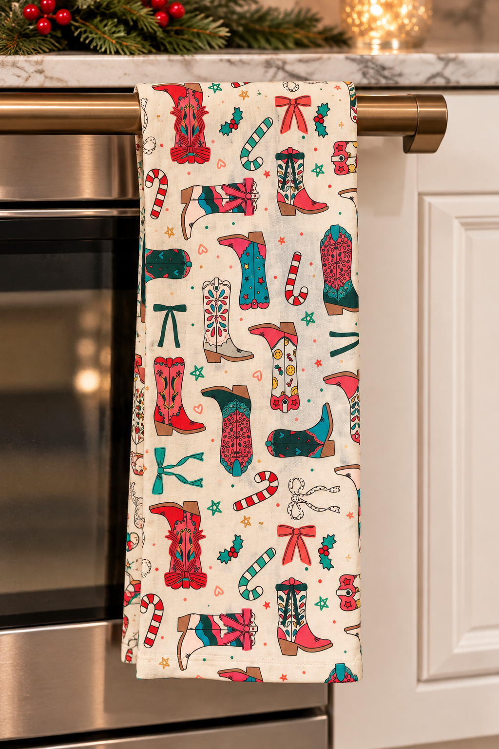 Cowgirl Boot-Tea Towel