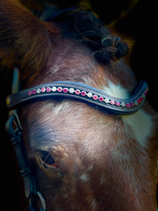 Rosy Pink Snap-Out Browband